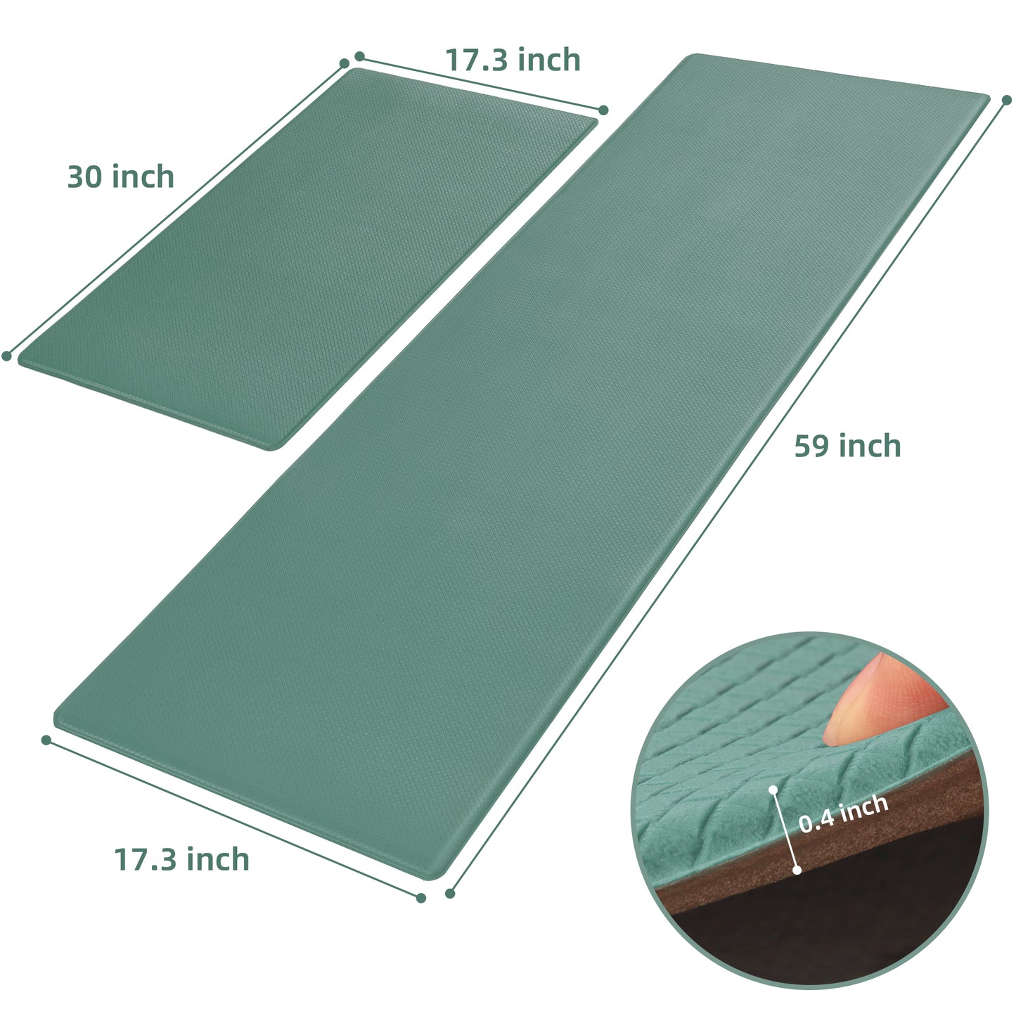 Kitchen Floor Mat Two-piece Set Of Non-slip