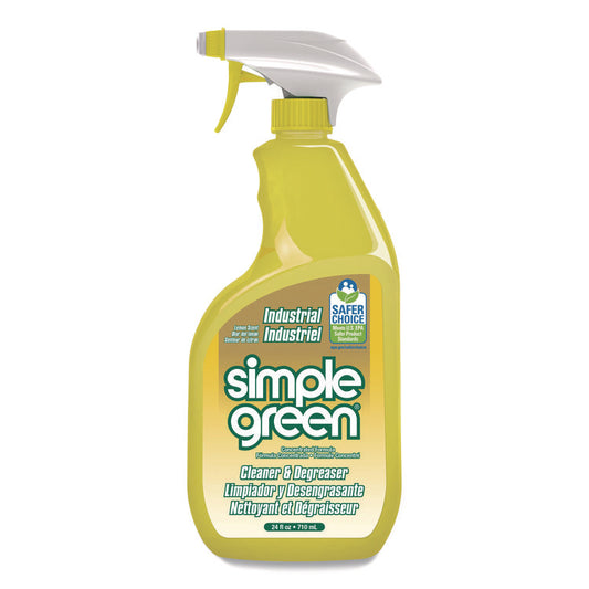 Simple Green Industrial Cleaner and Degreaser, 24 oz Spray Bottle